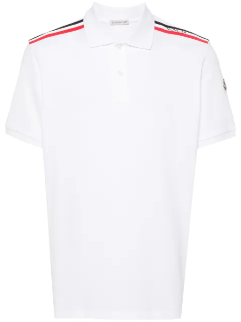 Moncler RWB-stripe polo shirt