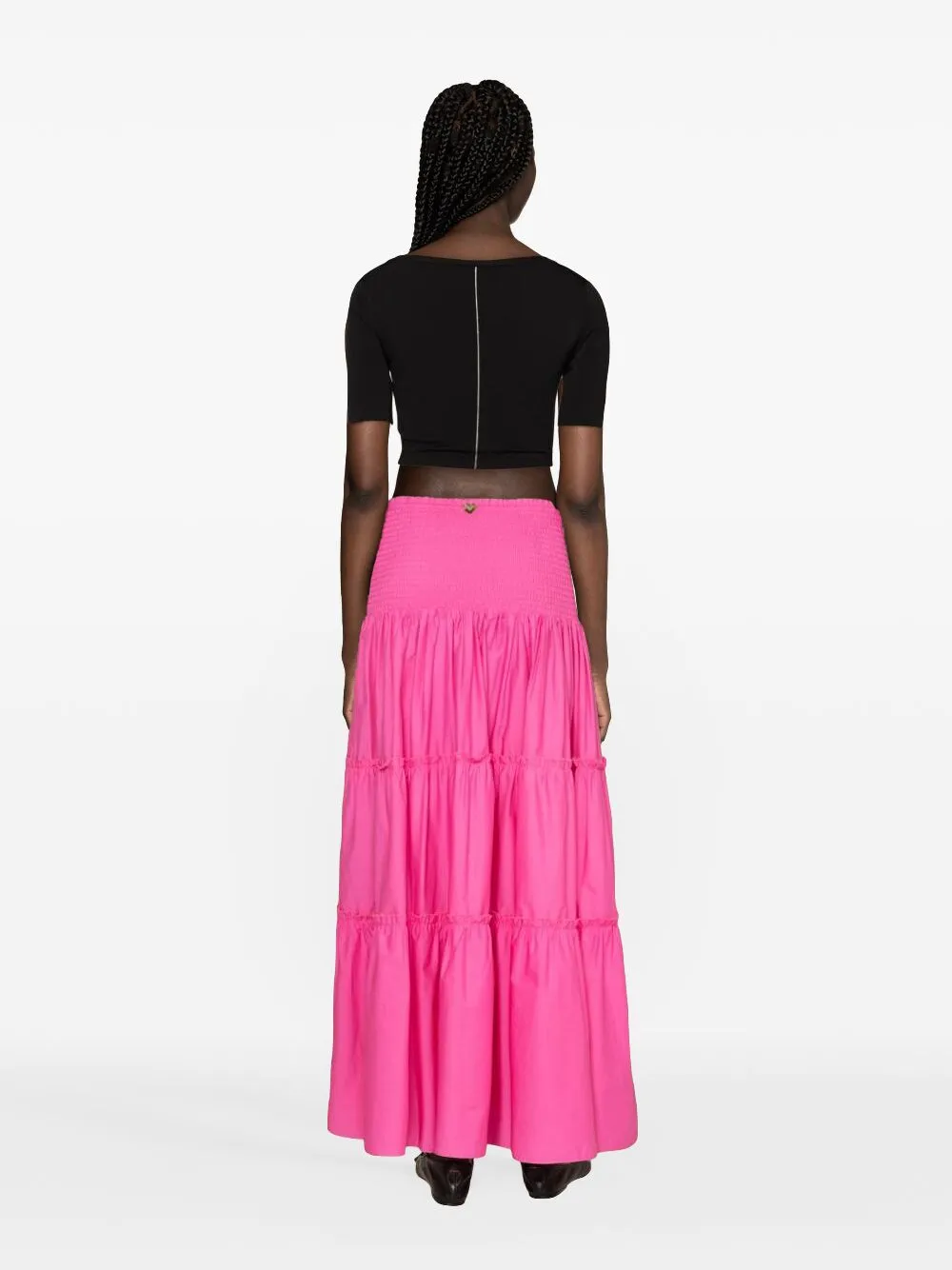 TWINSET Gelaagde maxi-rok Roze