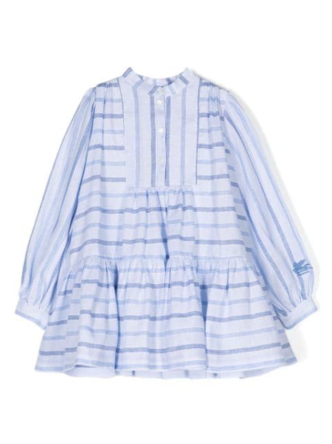 ETRO KIDS striped linen dress