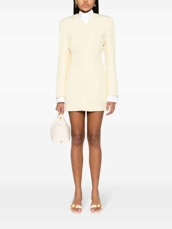 【JACQUEMUS】ラ ローブ シュミーズ カサコ ミニドレス Jacquemus La Mini Robe Chouchou Minidress | White | FARFETCH