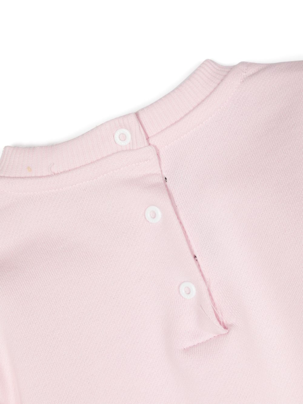Shop Balmain Embroidered-logo Cotton Sweatshirt In Pink