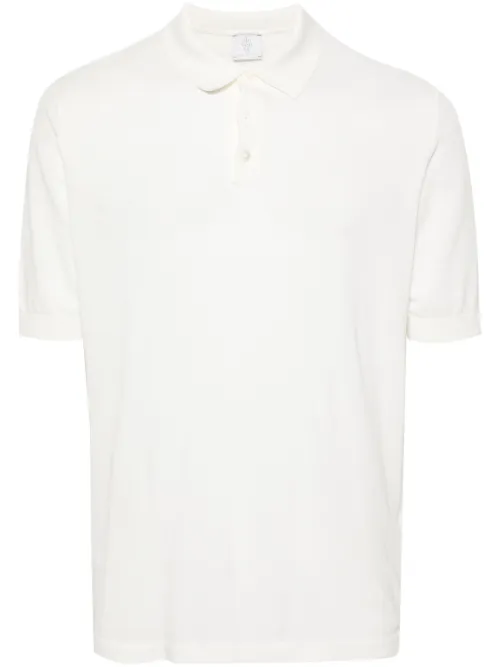 Polo nervuré en coton - Eleventy - Modalova