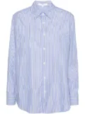 Tibi Charlie striped cotton shirt - Blue