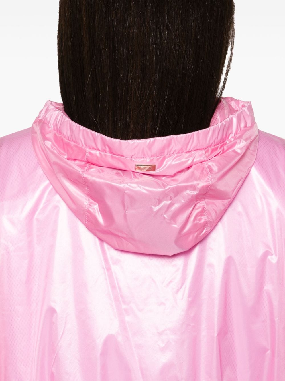 Shop Herno Logo-patch Taffeta Jacket In Pink