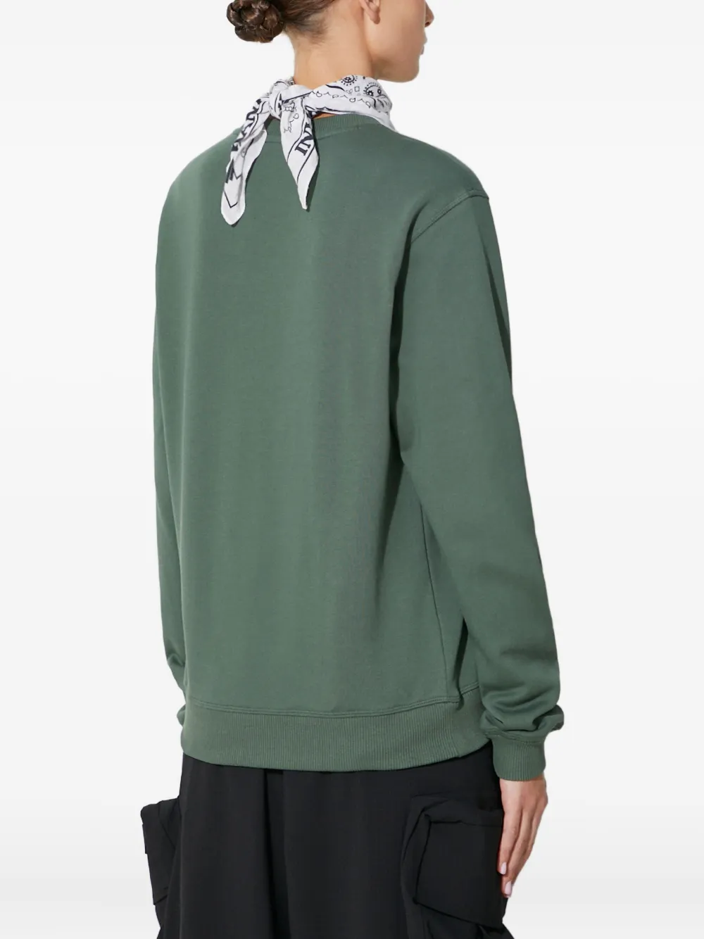 Fjall Raven Logo Patch Crew Neck Top In Green