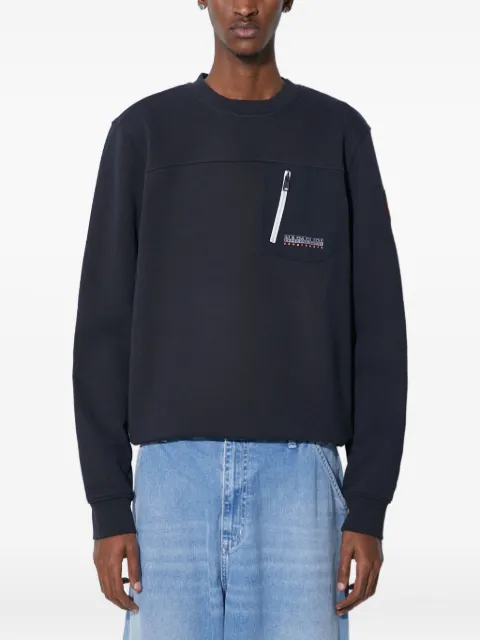 Napapijri crew-neck logo-detail sweatshirt