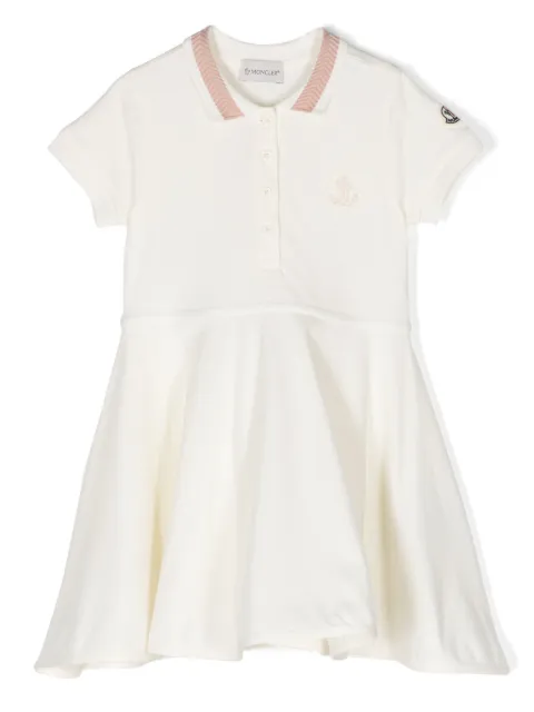 Moncler Enfant flared piqué polo dress