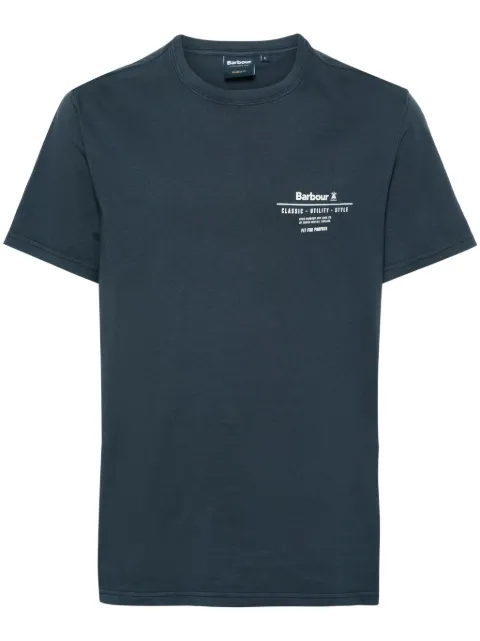 Barbour playera con logo estampado