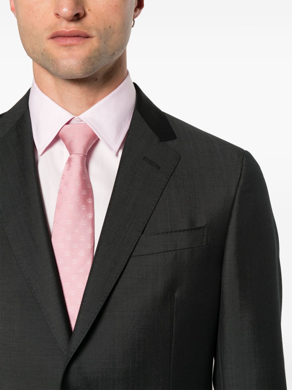 Shop Zegna Single-breasted Suit In Grey