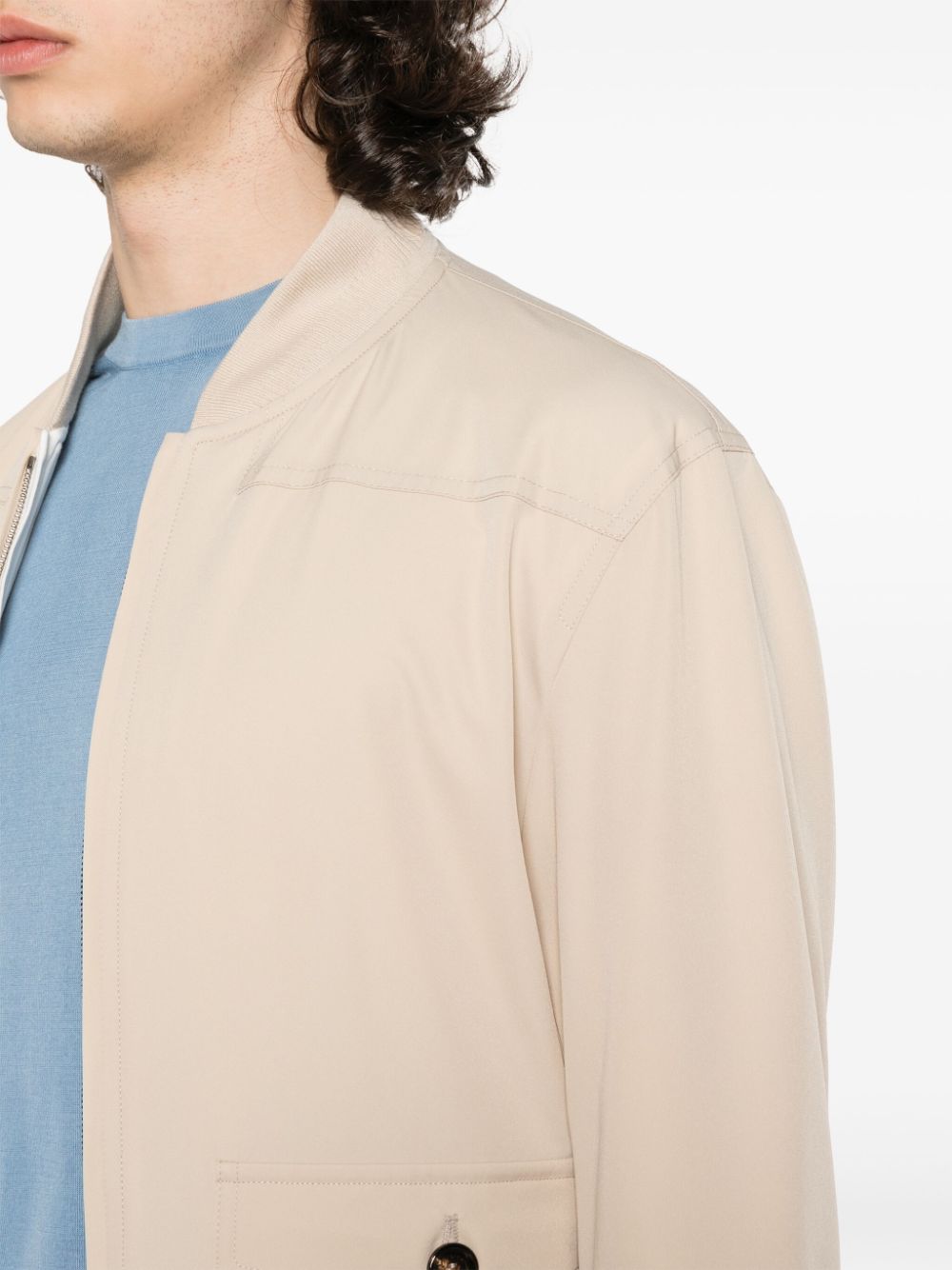 Shop Kired Penna Lightweight Bomber Jacket In Neutrals