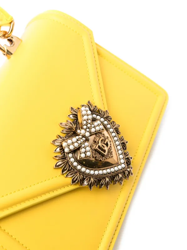 Dolce & Gabbana Small Devotion Tote Bag | Yellow | FARFETCH