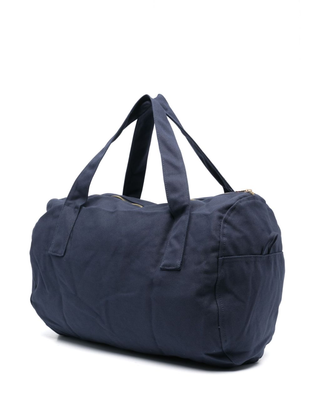 Manebi logo-embroidered cottton holdall bag - Blauw