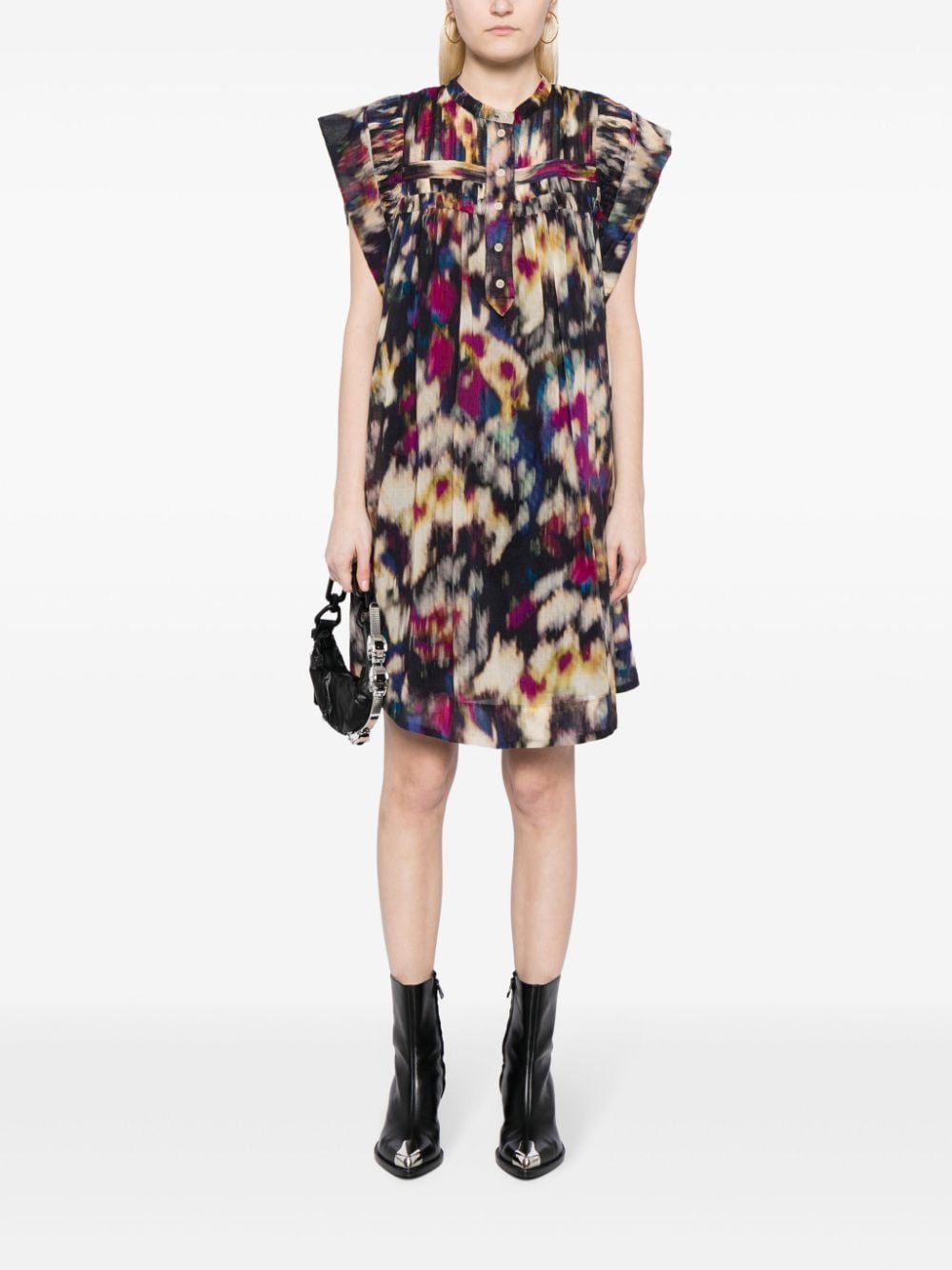 MARANT ÉTOILE Leazali mini-jurk met abstracte print Veelkleurig