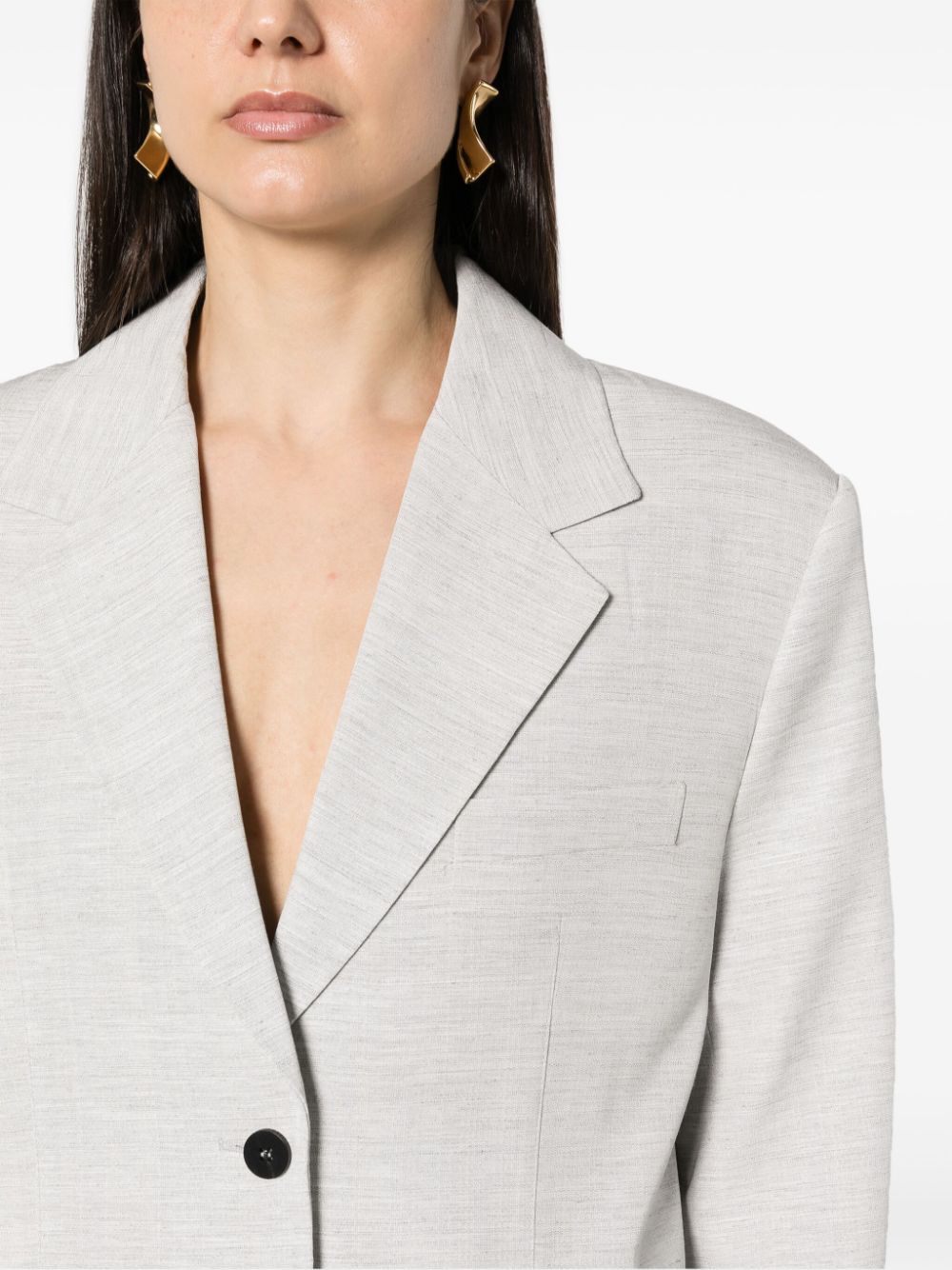 Jacquemus Geweven blazer Grijs