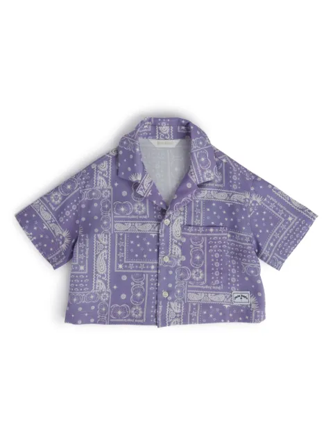 Palm Angels Kids Astro paisley-print shirt