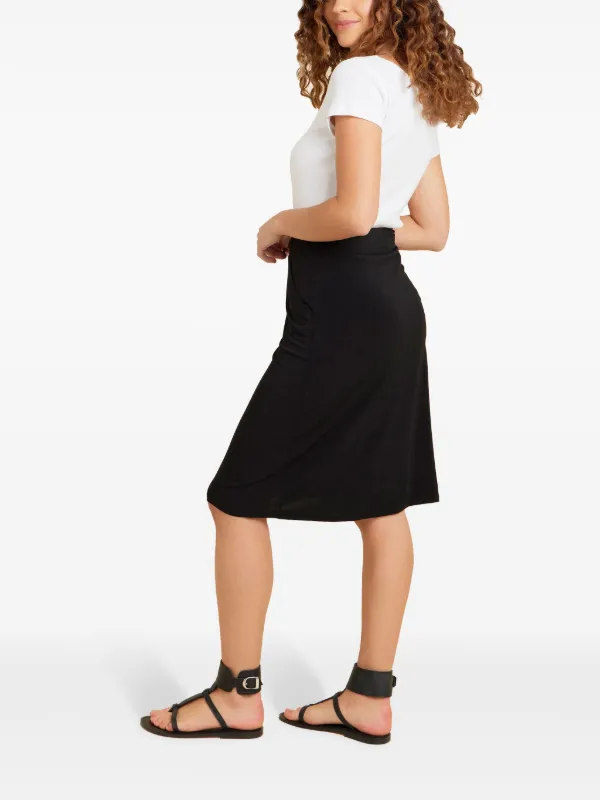 Agnes b. Jupe mi longue a Taille Haute Noir FARFETCH MA