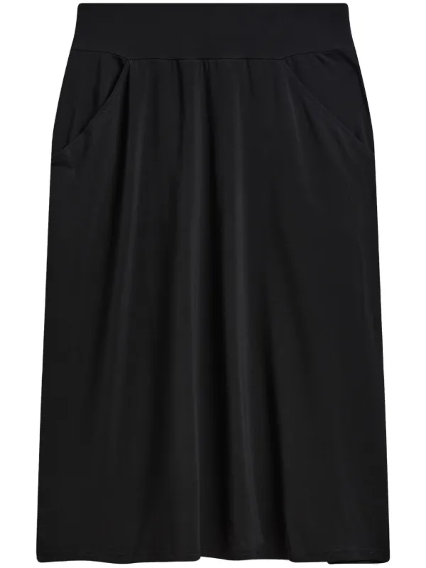 Agnes b. Jupe mi longue a Taille Haute Noir FARFETCH TN