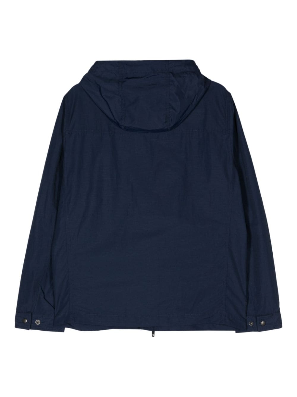 Shop Fay Zip-up Hooded Jacket In Blue