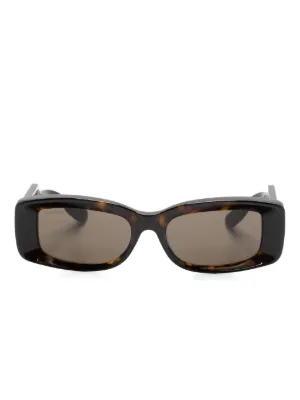 Gucci Eyewear トータスシェル スクエアサングラス | ブラウン