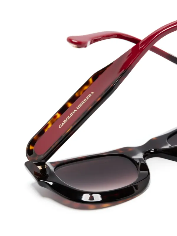 Carolina Herrera round-frame Sunglasses | Brown | FARFETCH display picture 1
