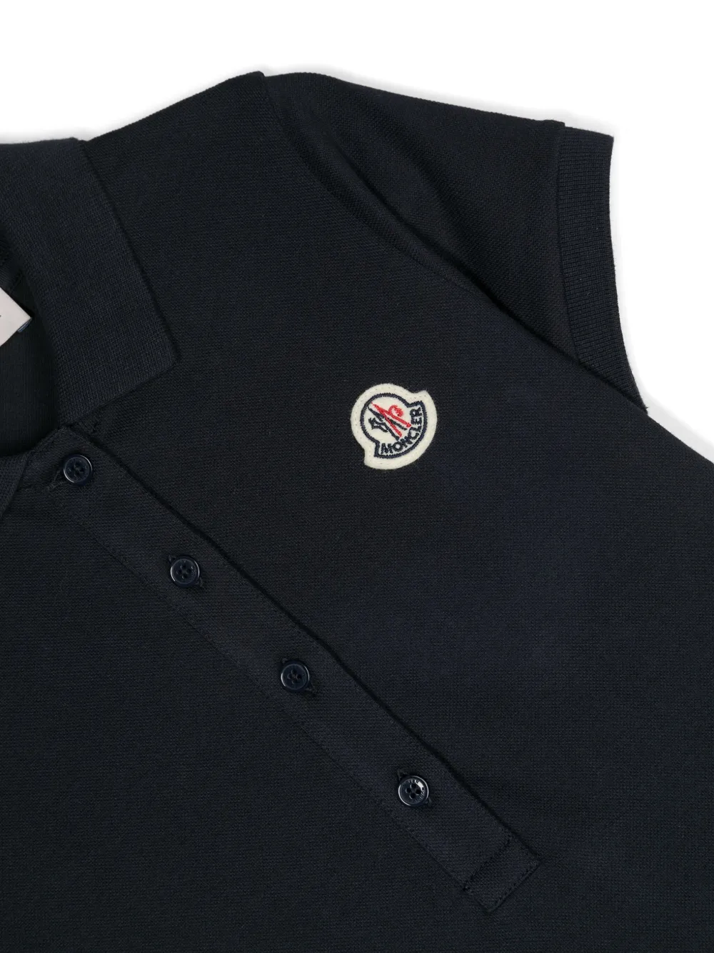 Moncler Enfant Mini-jurk met logo-applicatie Blauw