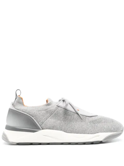 Santoni Melierte Sneakers mit Rippung