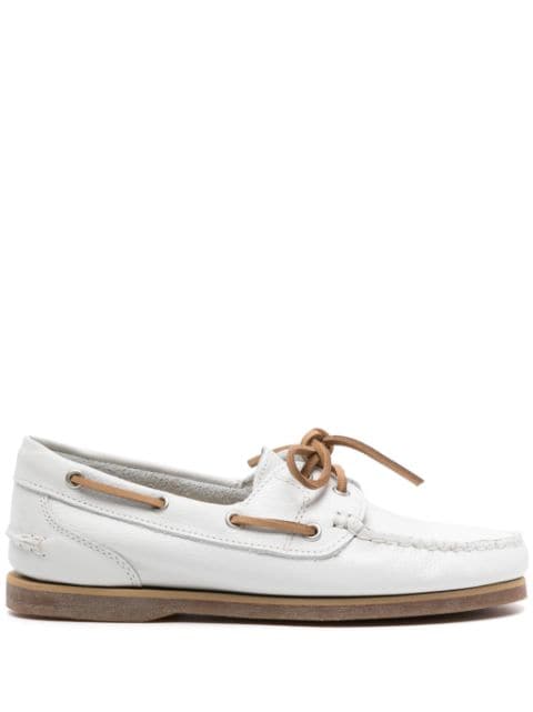 Timberland bow-detail leather boat shoes