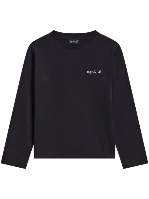 agnès b.  logo-print cotton T-shirt