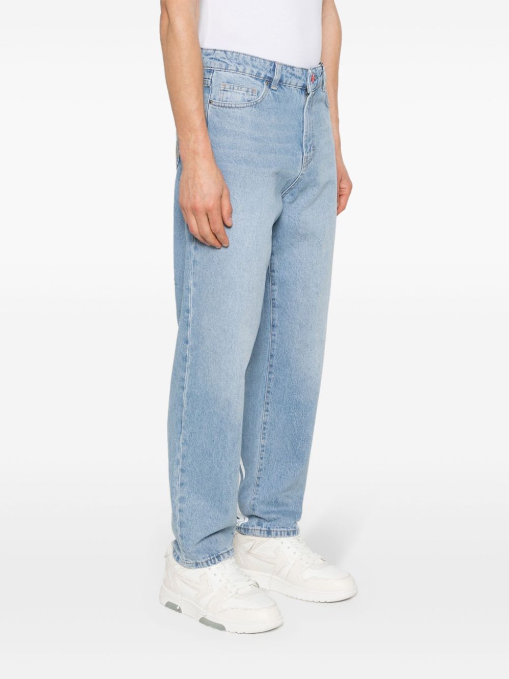 Shop Vision Of Super Straight-leg Jeans In Blue