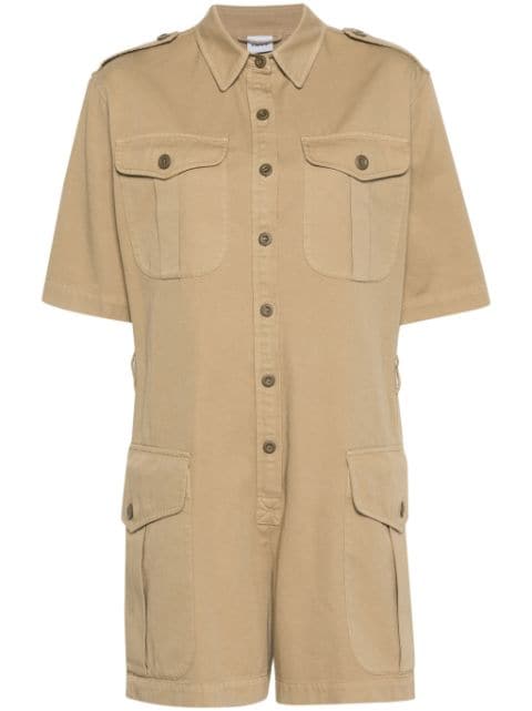 ASPESI military twill playsuit