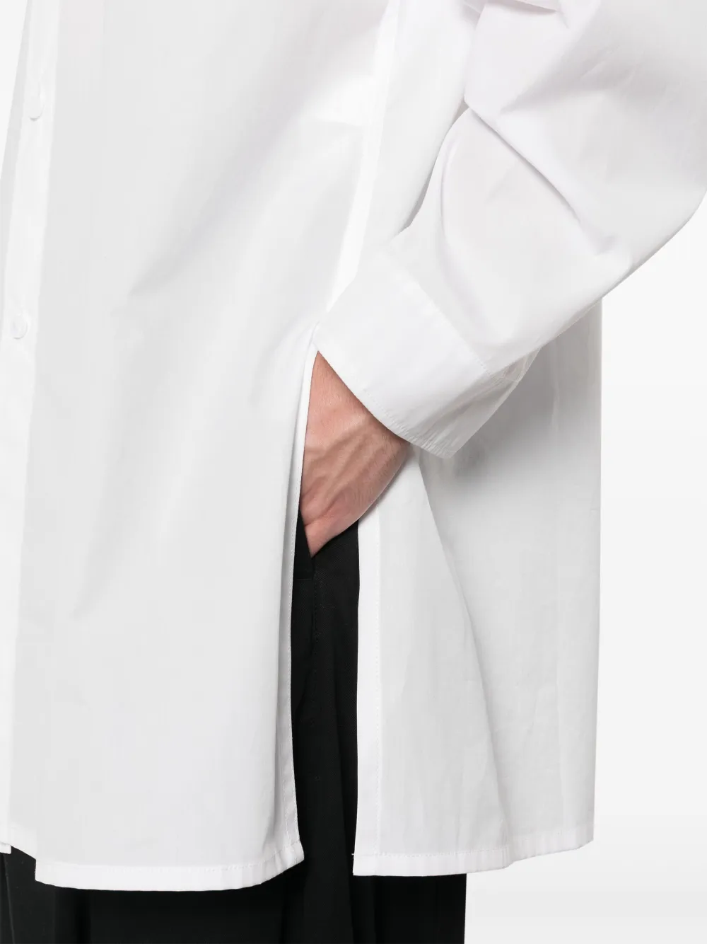 Yohji Yamamoto Y-asm Cotton Shirt In White