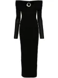 MANURI Amara Buckle 2.6 maxi dress - Black