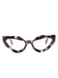 Kuboraum Y8 cat-eye glasses - Brown