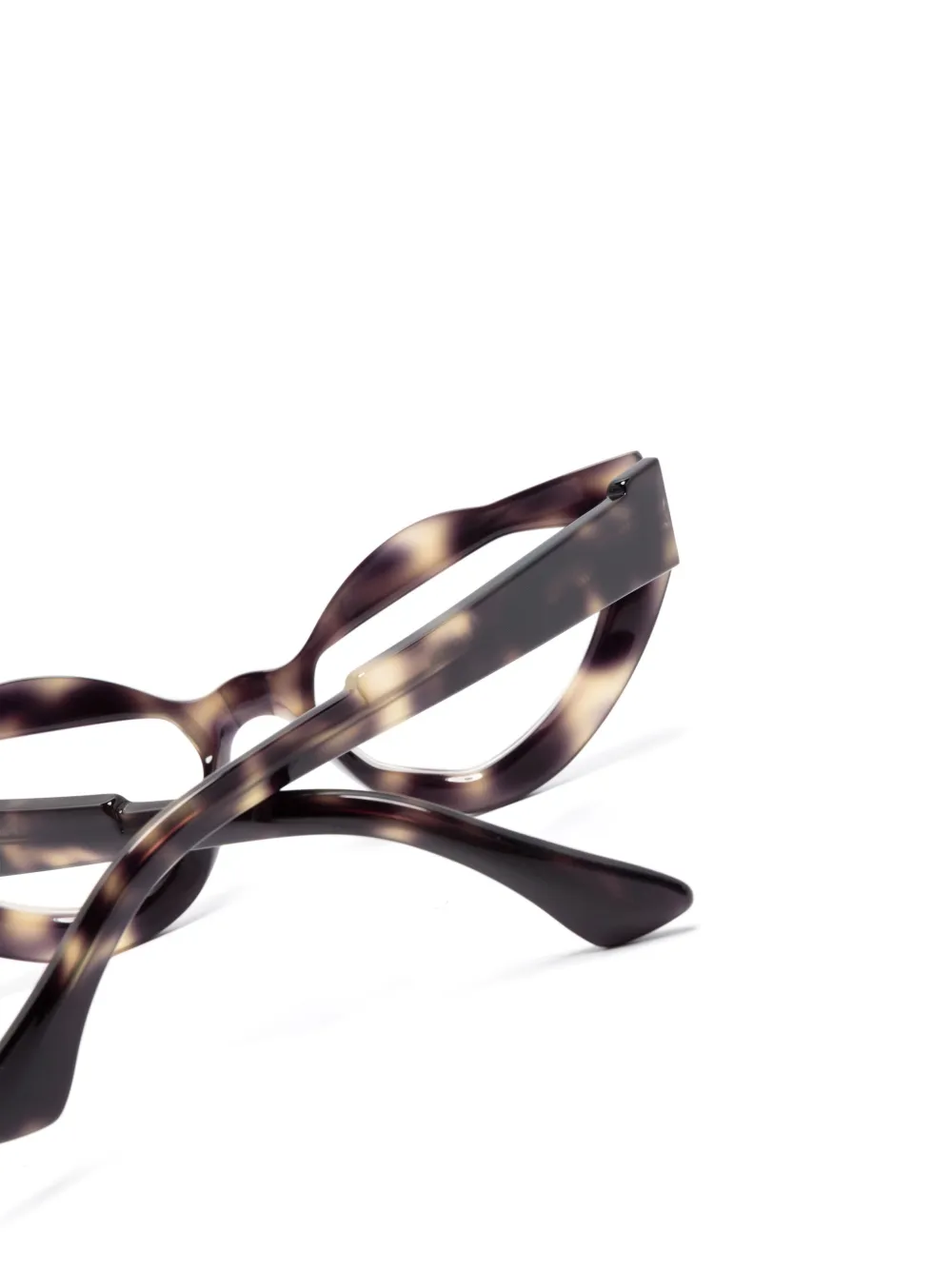 Kuboraum Y8 bril met cat-eye montuur Bruin