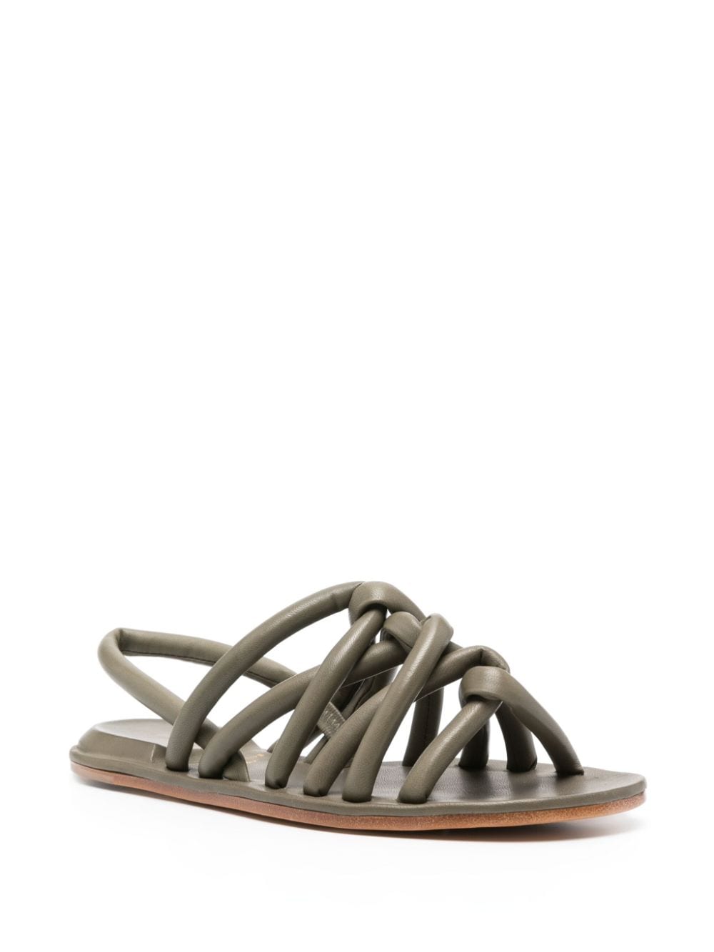 Shop Officine Creative Cybille Leather Sandals In Green