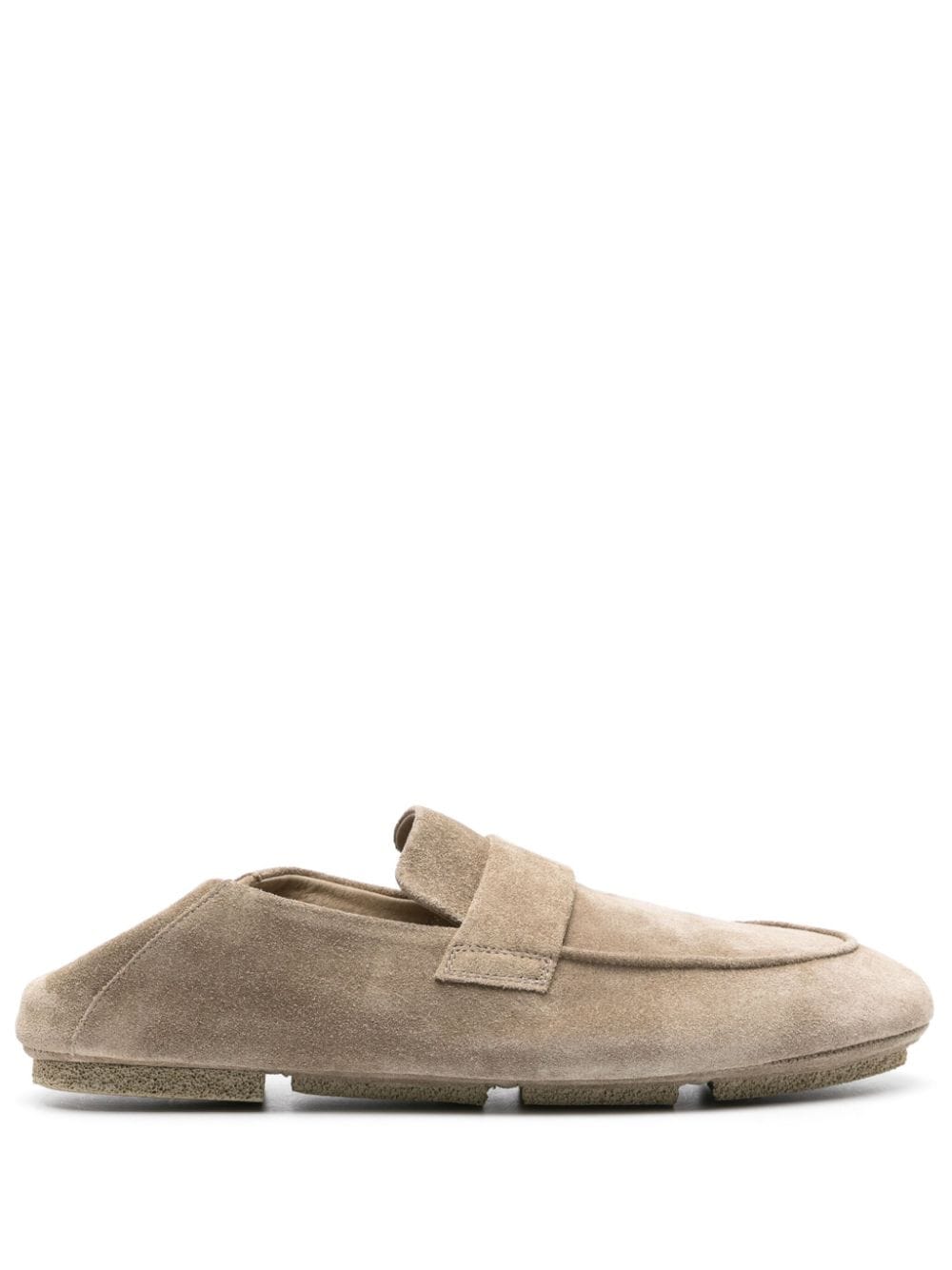 Shop Officine Creative C-side 001 Suede Loafers In Neutrals