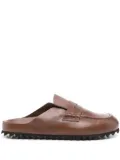 Officine Creative Pelagie leather mules - Brown