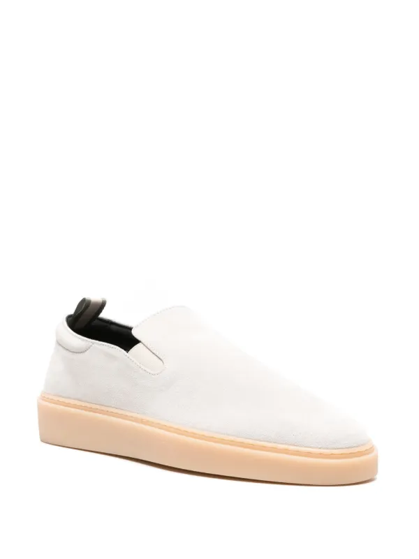スニーカー Officine Creative Sneakers & Slip-On White Officine Creative slip-on Suede Sneakers | White | FARFETCH