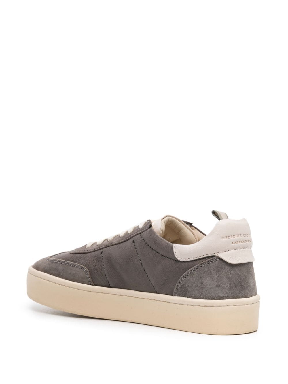 Shop Officine Creative Kombined Leather Sneakers In Grey