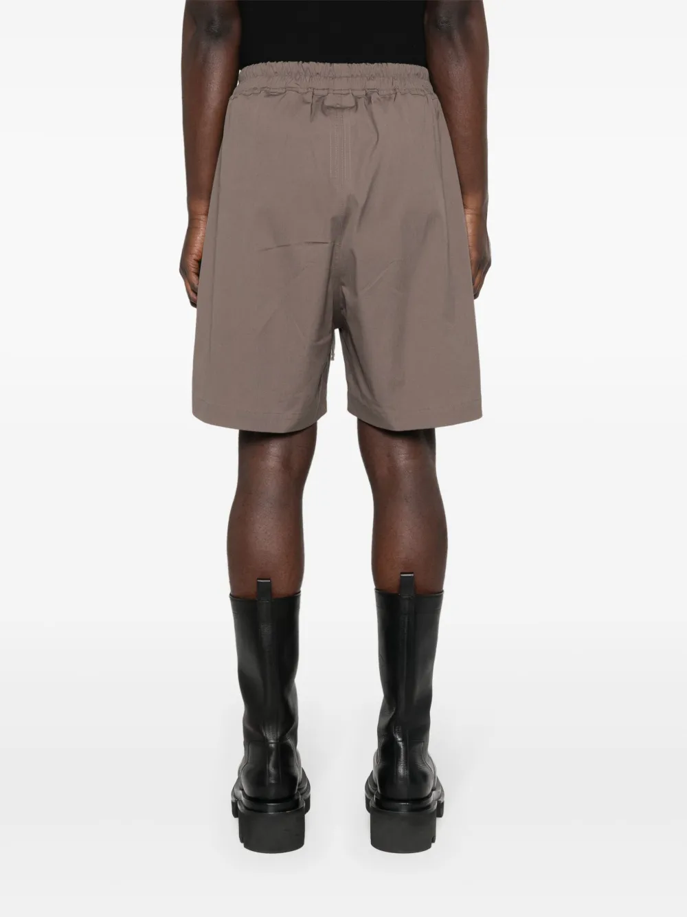 Shop Rick Owens Boxers Poplin Shorts In Brown