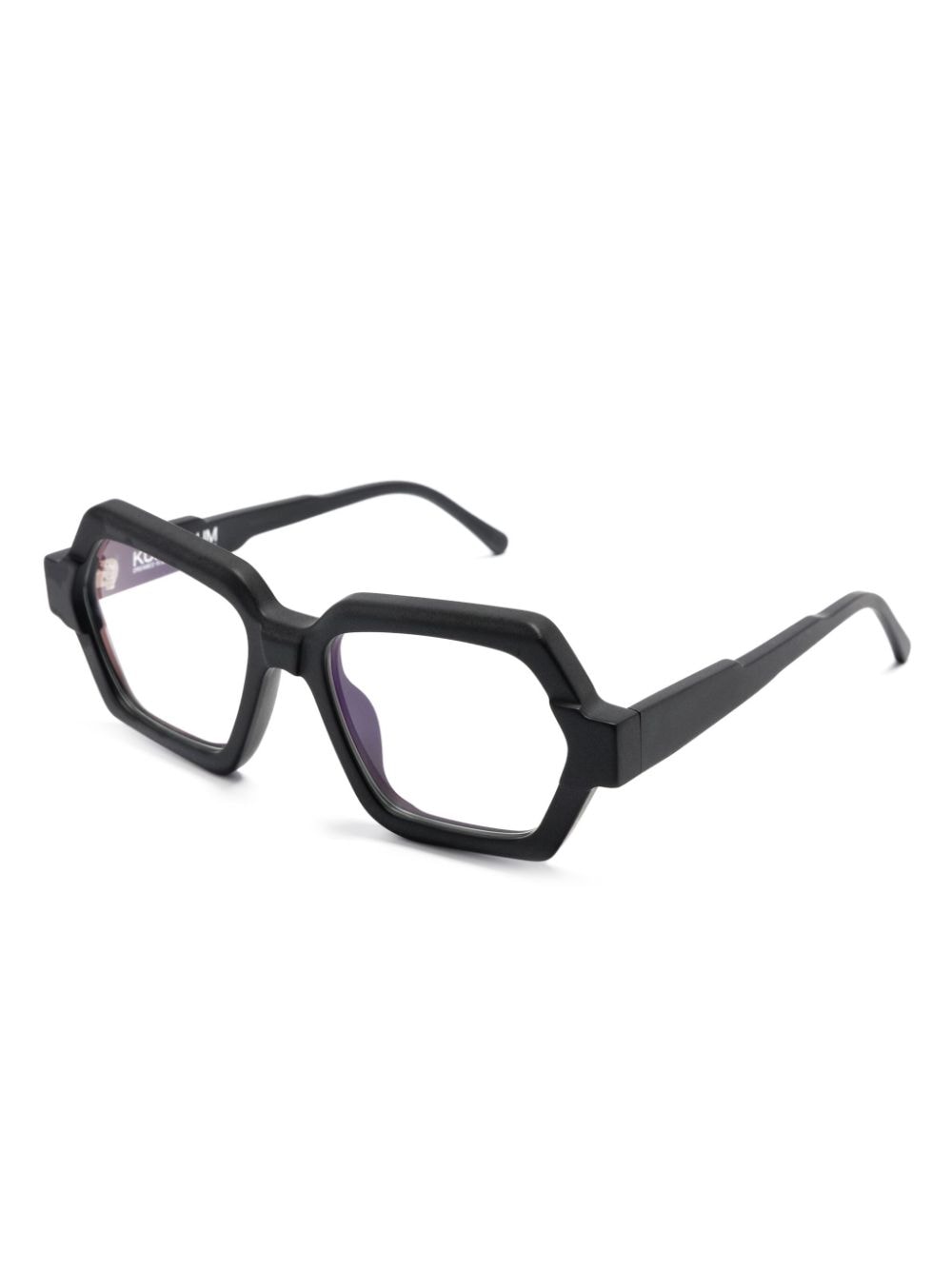 Kuboraum K38 bril met geometrisch montuur - Zwart