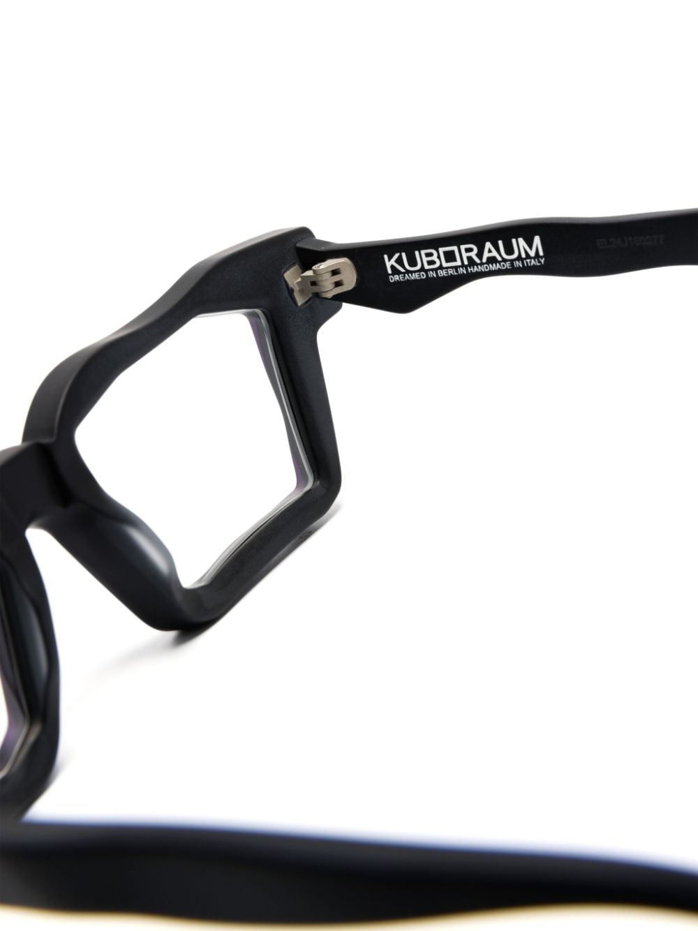 Kuboraum G1 bril met geometrisch montuur Zwart