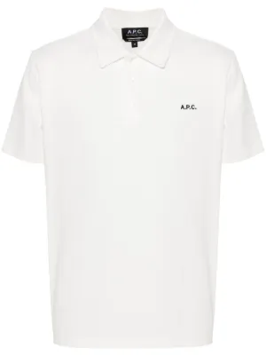 Kenzo Boky Flower Embroidered Polo Shirt | White | FARFETCH