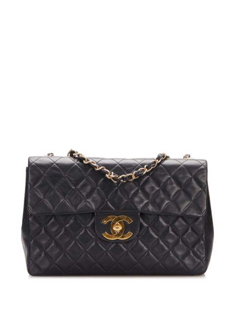 HOT SALE CHANEL 1994-1997 maxi Classic Flap shoulder bag Women