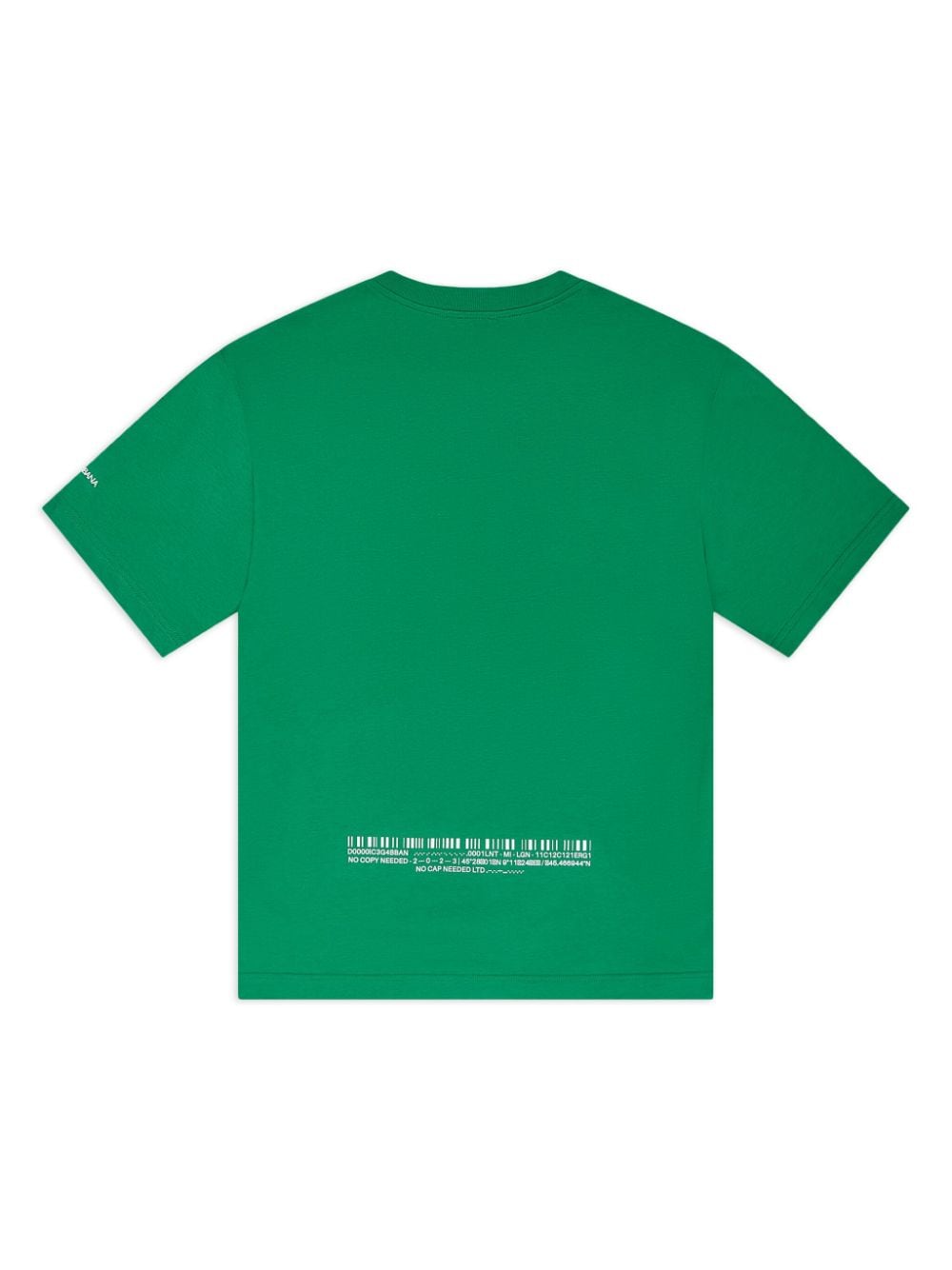 Dolce & Gabbana Kids Katoenen T-shirt met logoprint Groen