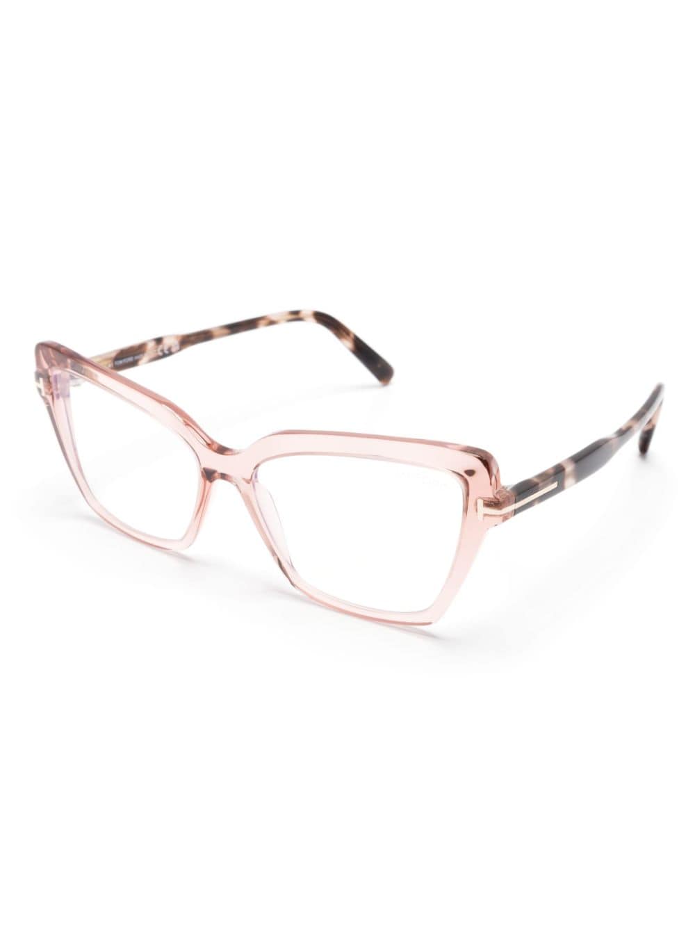 Shop Tom Ford Cat-eye Glasses In Pink