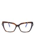 TOM FORD Eyewear cat-eye glasses - Brown