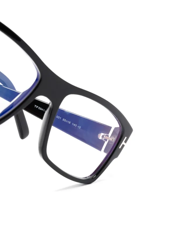 TOM FORD Eyewear スクエア眼鏡フレーム | ブラック | FARFETCH JP