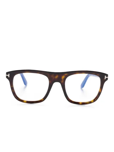 TOM FORD Eyewear lentes con armazón cuadrada estilo carey