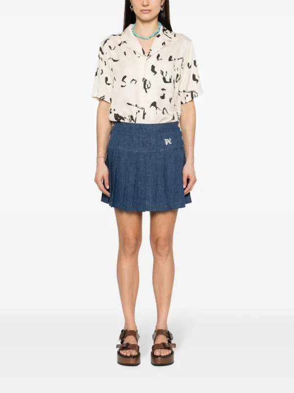 【関税＆送料込み】Palm Angels Monogram Pleated Skirt 22896716_52996929_600.jpg